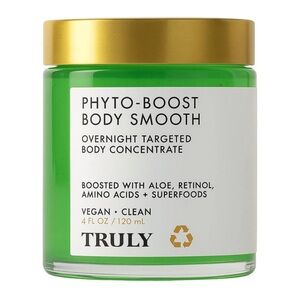TRULY Phyto-Boost Green Body aloe retinol superfoods vegan nwt